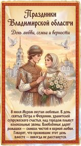 День семьи, любви и верности — напоминает о ценности крепких семейных отношений, поддержки и заботы внутри семьи